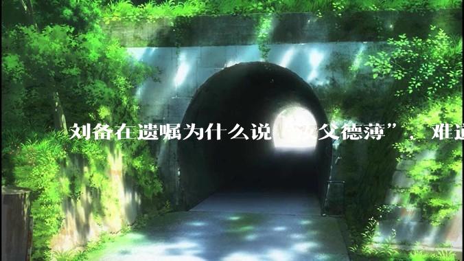 刘备在遗嘱为什么说“汝父德薄”，难道是自己真有不为人知的黑历史？